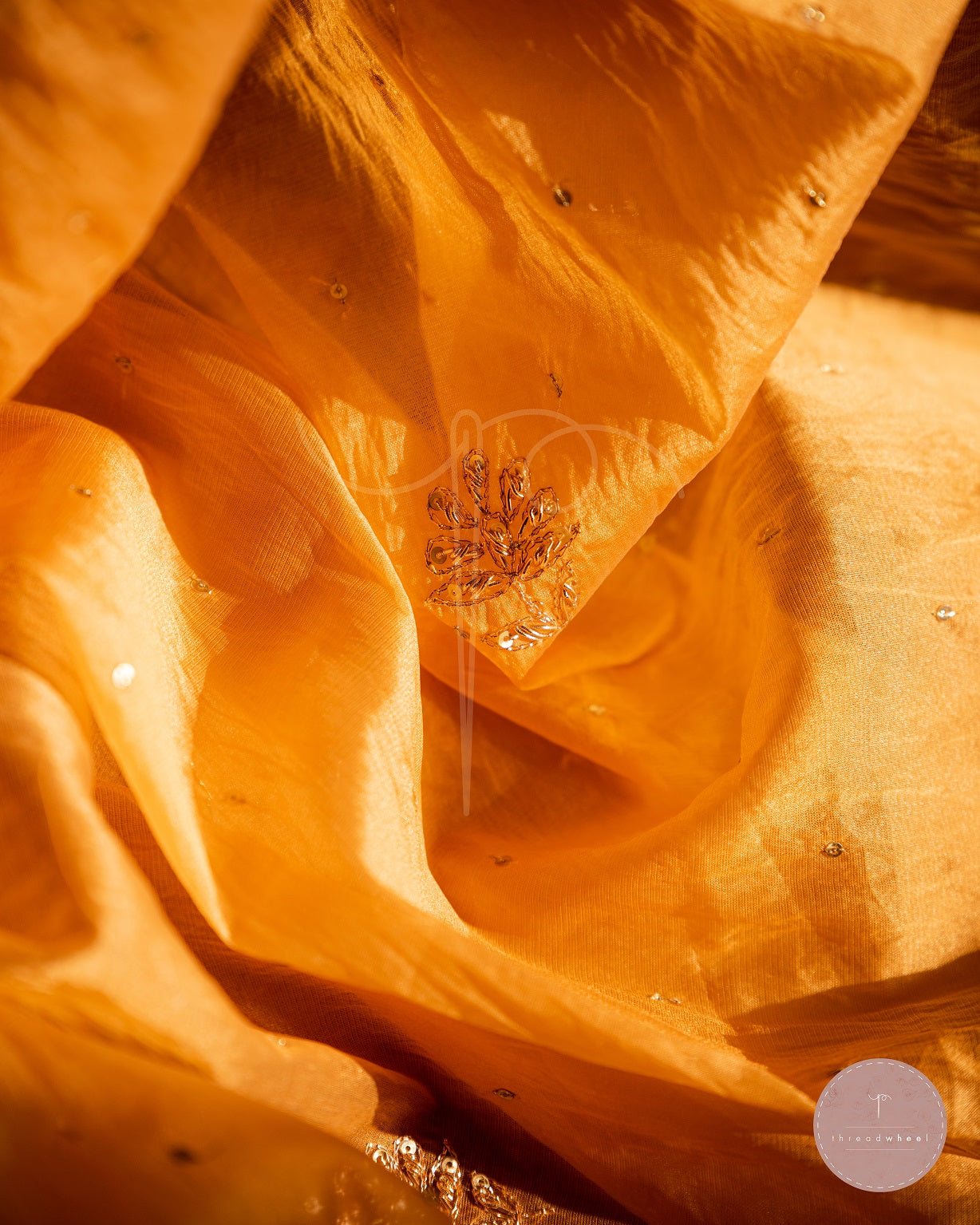 Afreen Jamia Organza Odhani (Mustard)