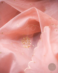 Afreen Jamia Organza Odhani (Mauve)